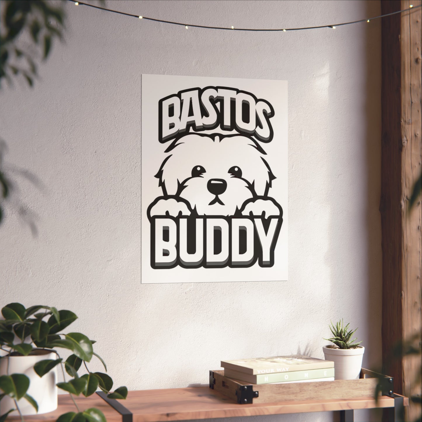 Bastos Buddy Signature Logo Matte Vertical Poster