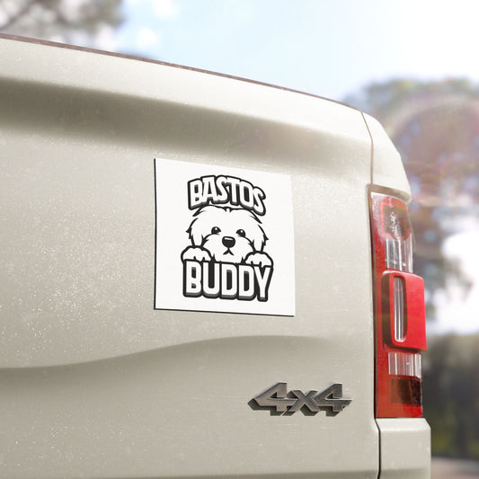 Bastos Buddy Signature Logo Car Magnet