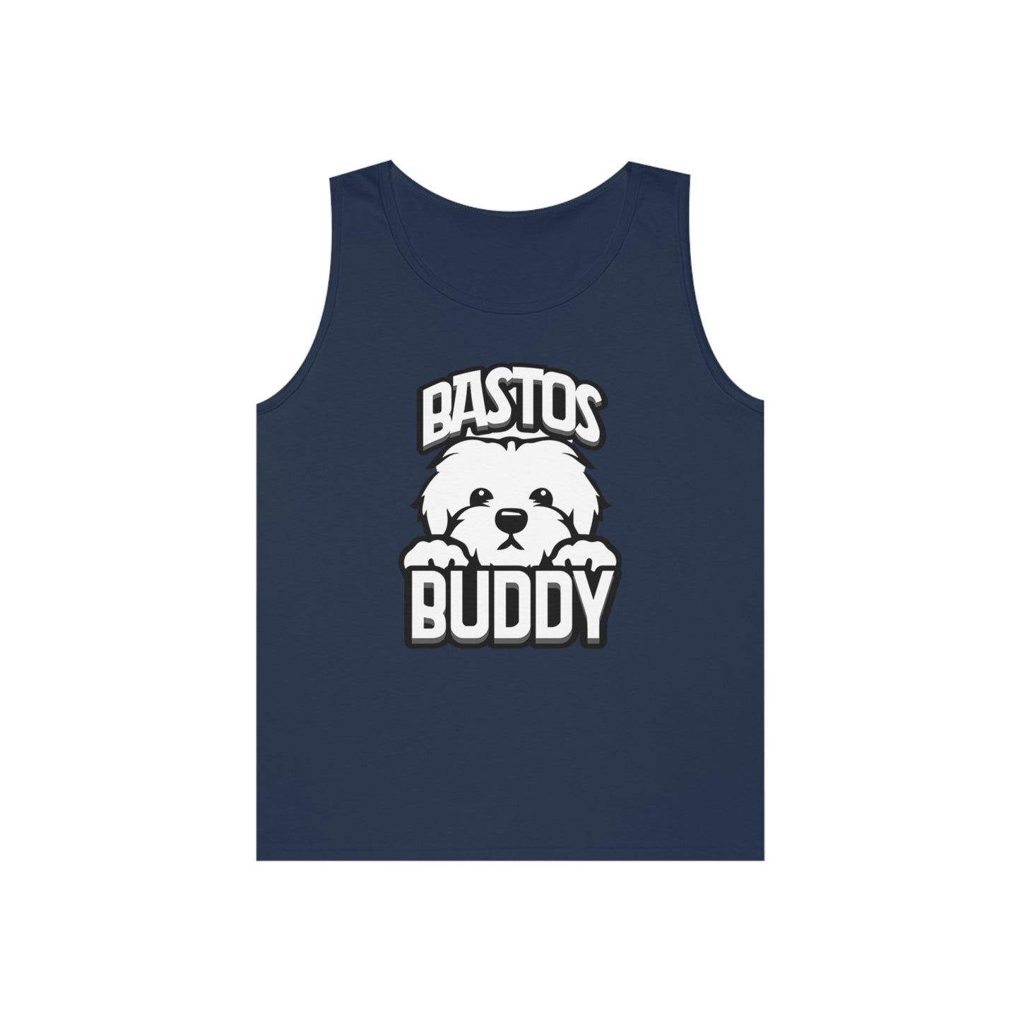 Bastos Buddy Signature Logo - Unisex Heavy Cotton Tank Top