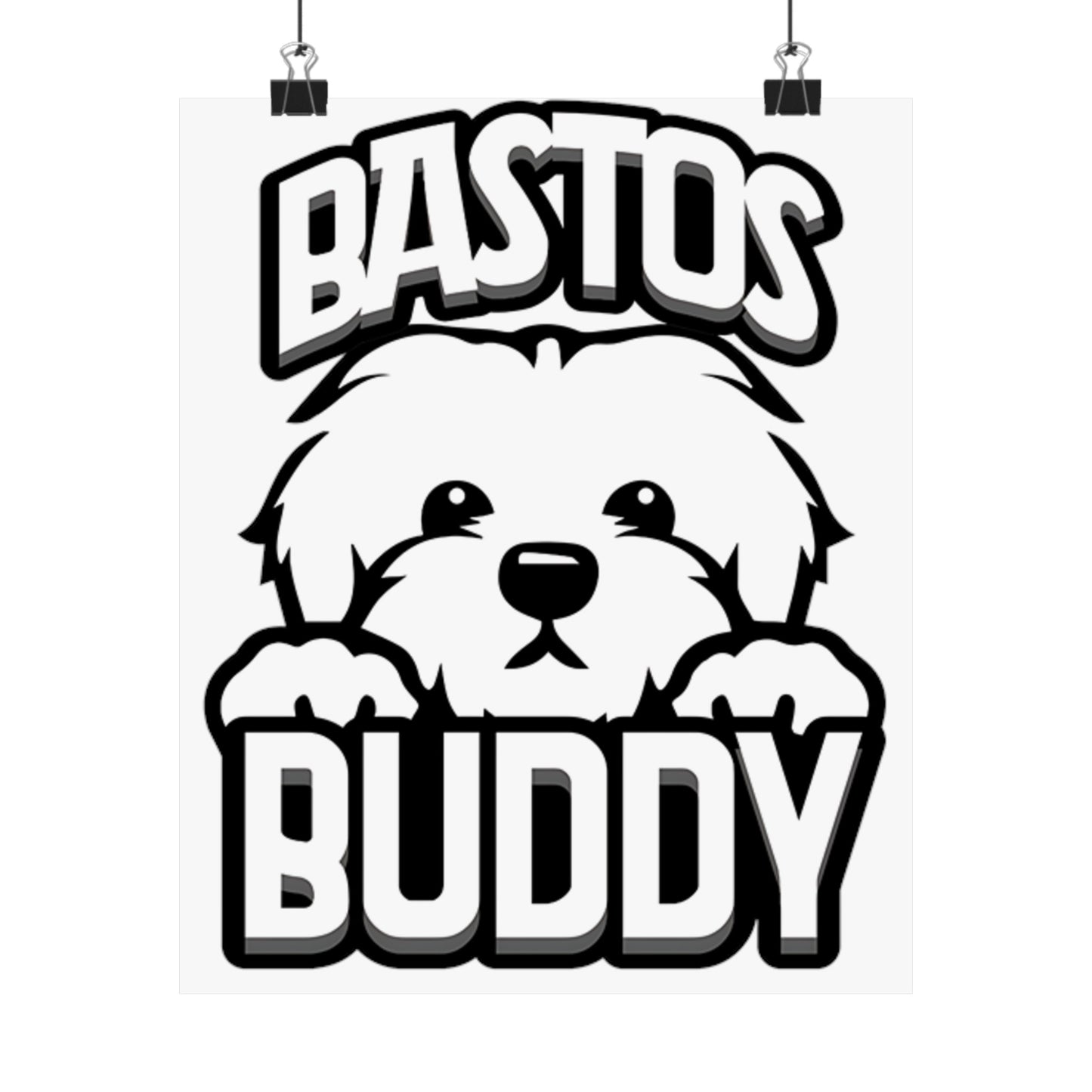 Bastos Buddy Signature Logo Matte Vertical Poster