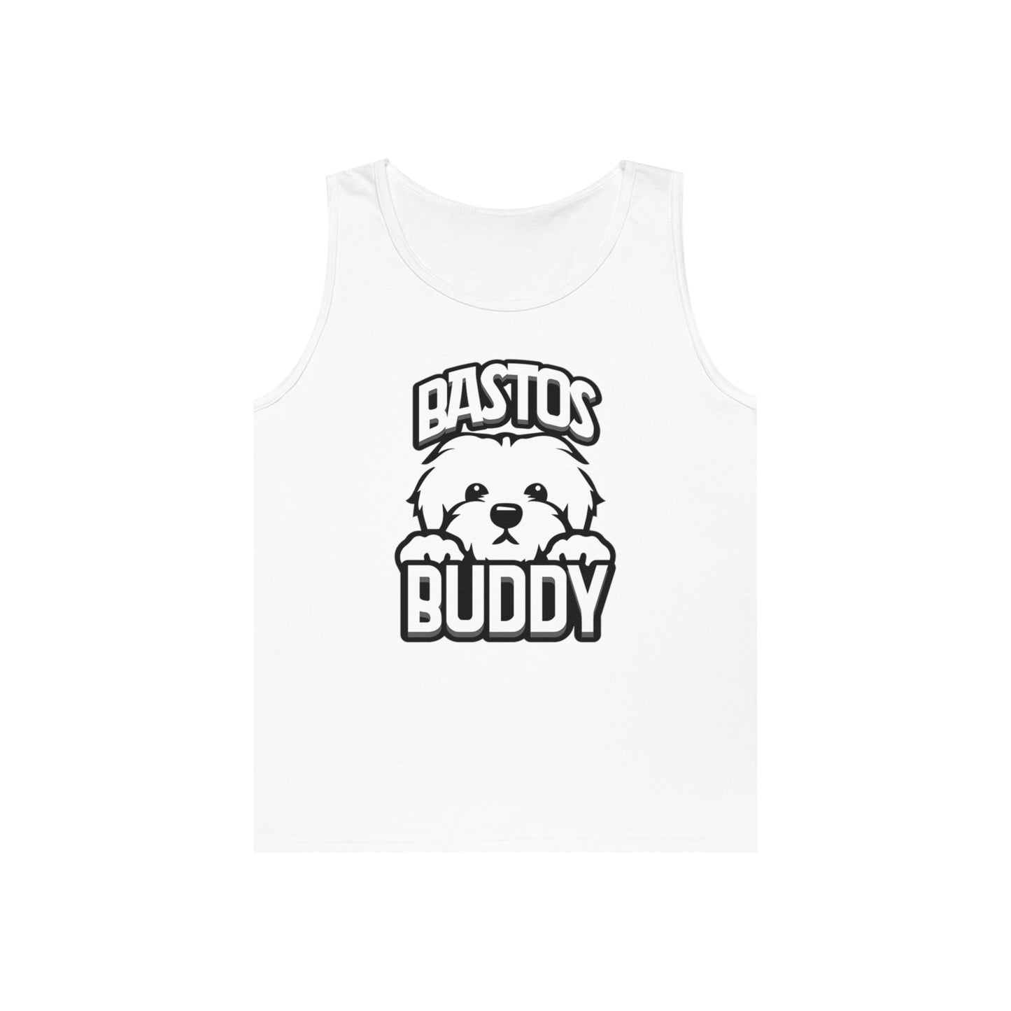 Bastos Buddy Signature Logo - Unisex Heavy Cotton Tank Top