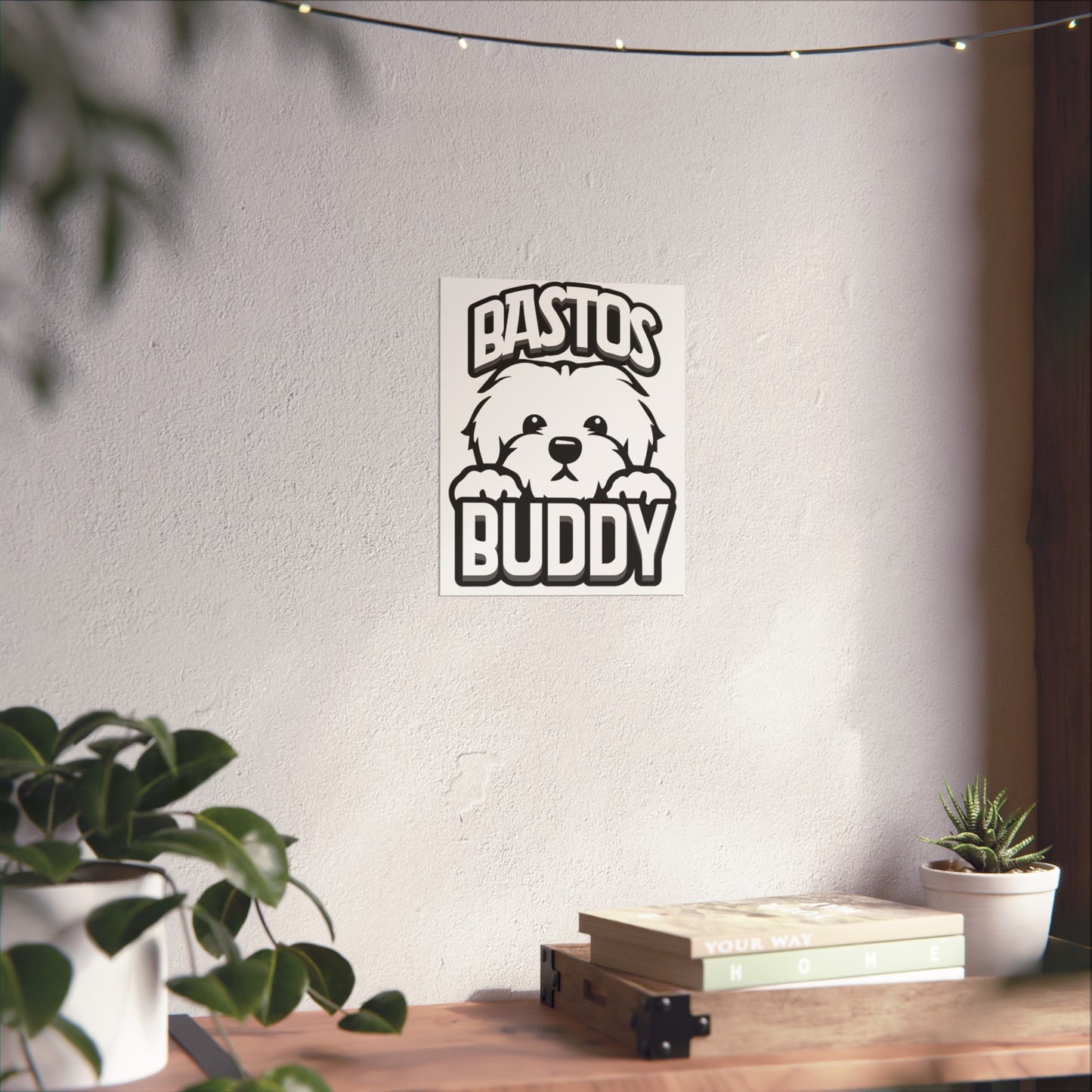 Bastos Buddy Signature Logo Matte Vertical Poster