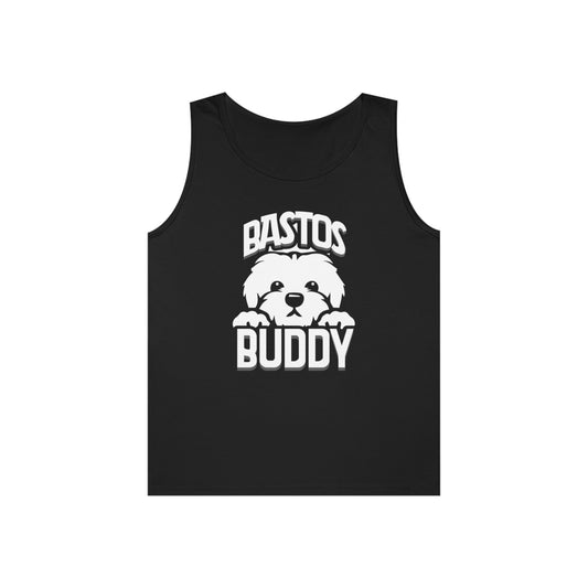 Bastos Buddy Signature Logo - Unisex Heavy Cotton Tank Top