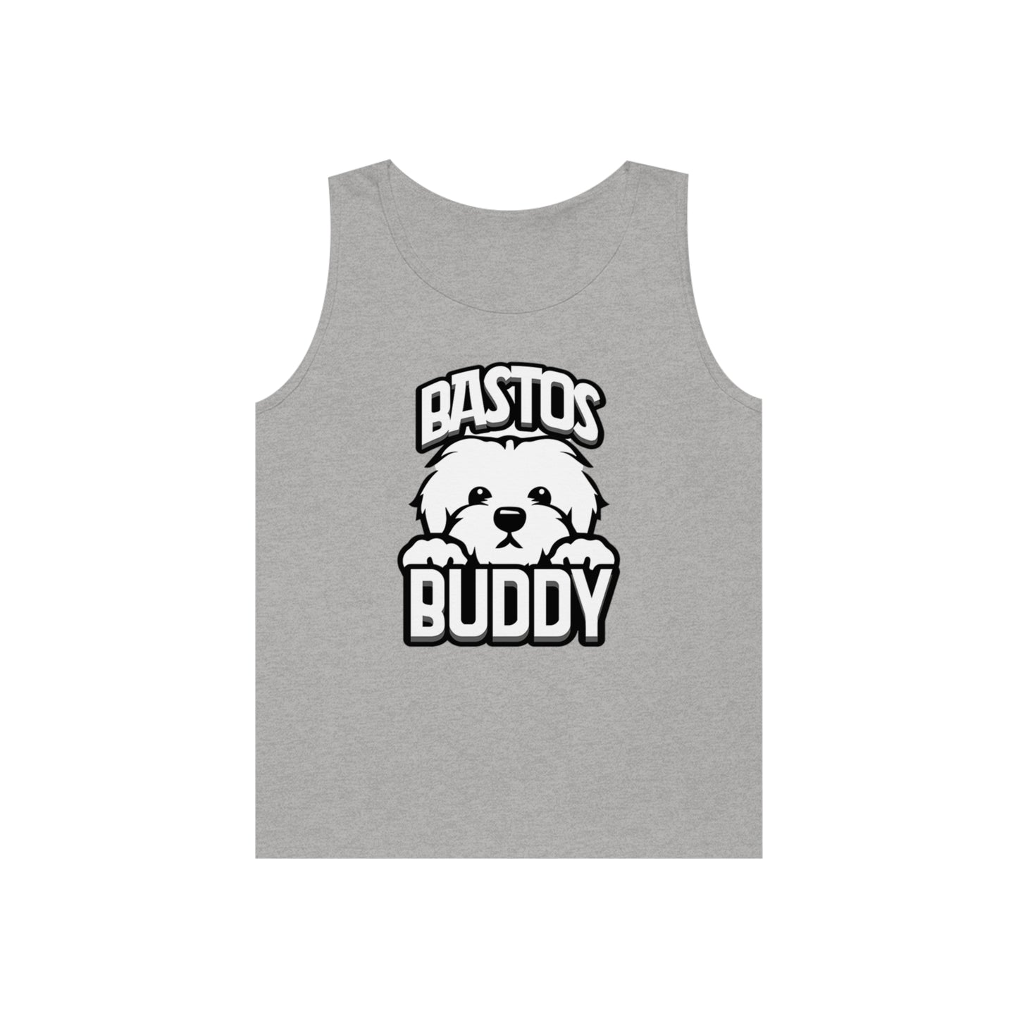 Bastos Buddy Signature Logo - Unisex Heavy Cotton Tank Top