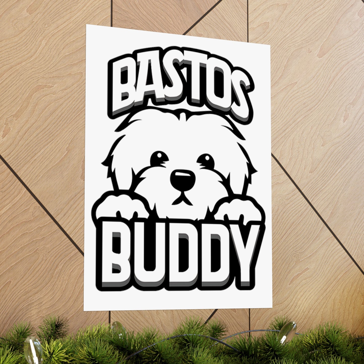 Bastos Buddy Signature Logo Matte Vertical Poster