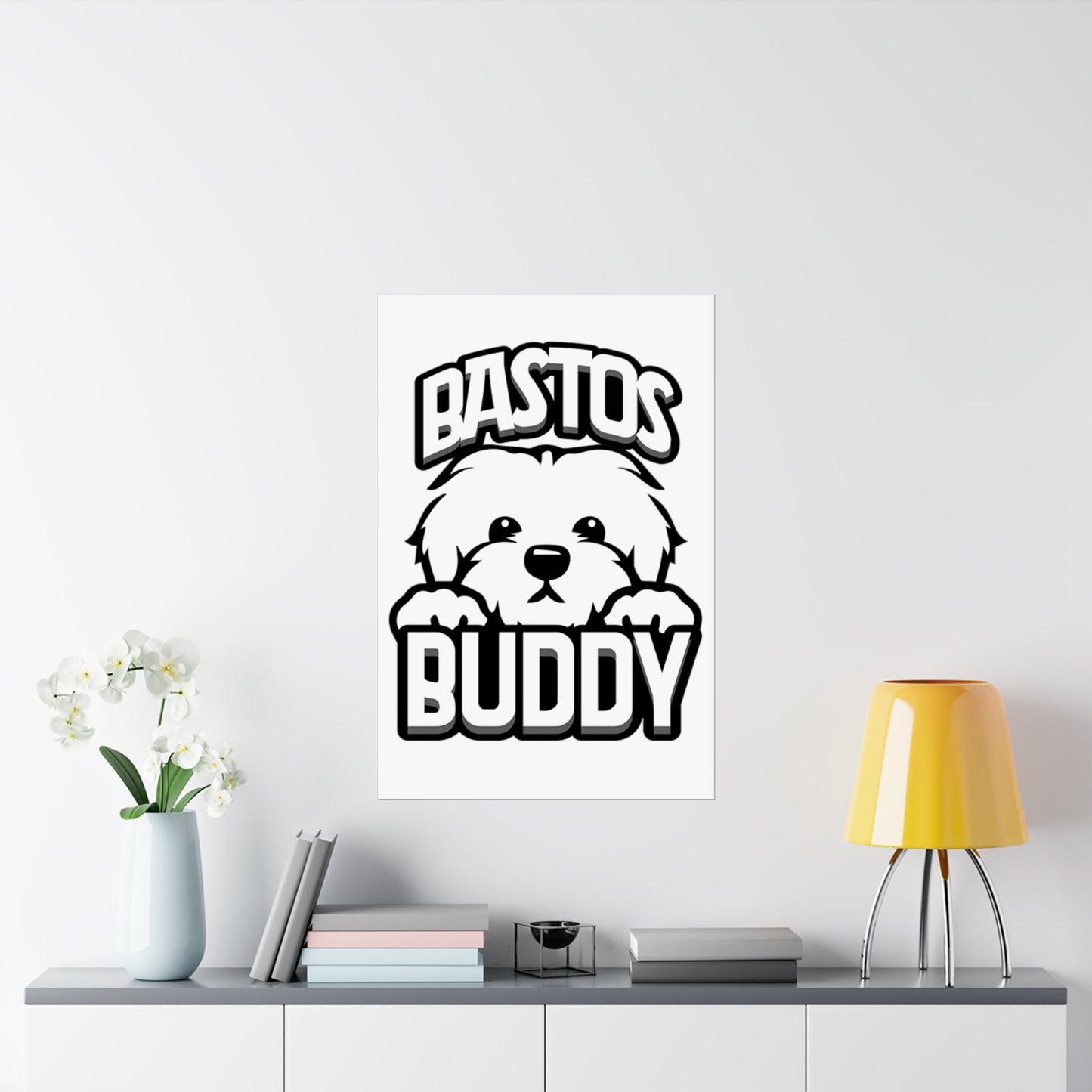 Bastos Buddy Signature Logo Matte Vertical Poster