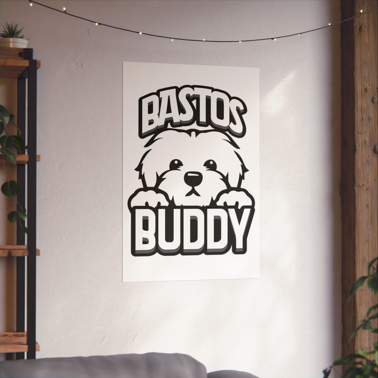 Bastos Buddy Signature Logo Matte Vertical Poster