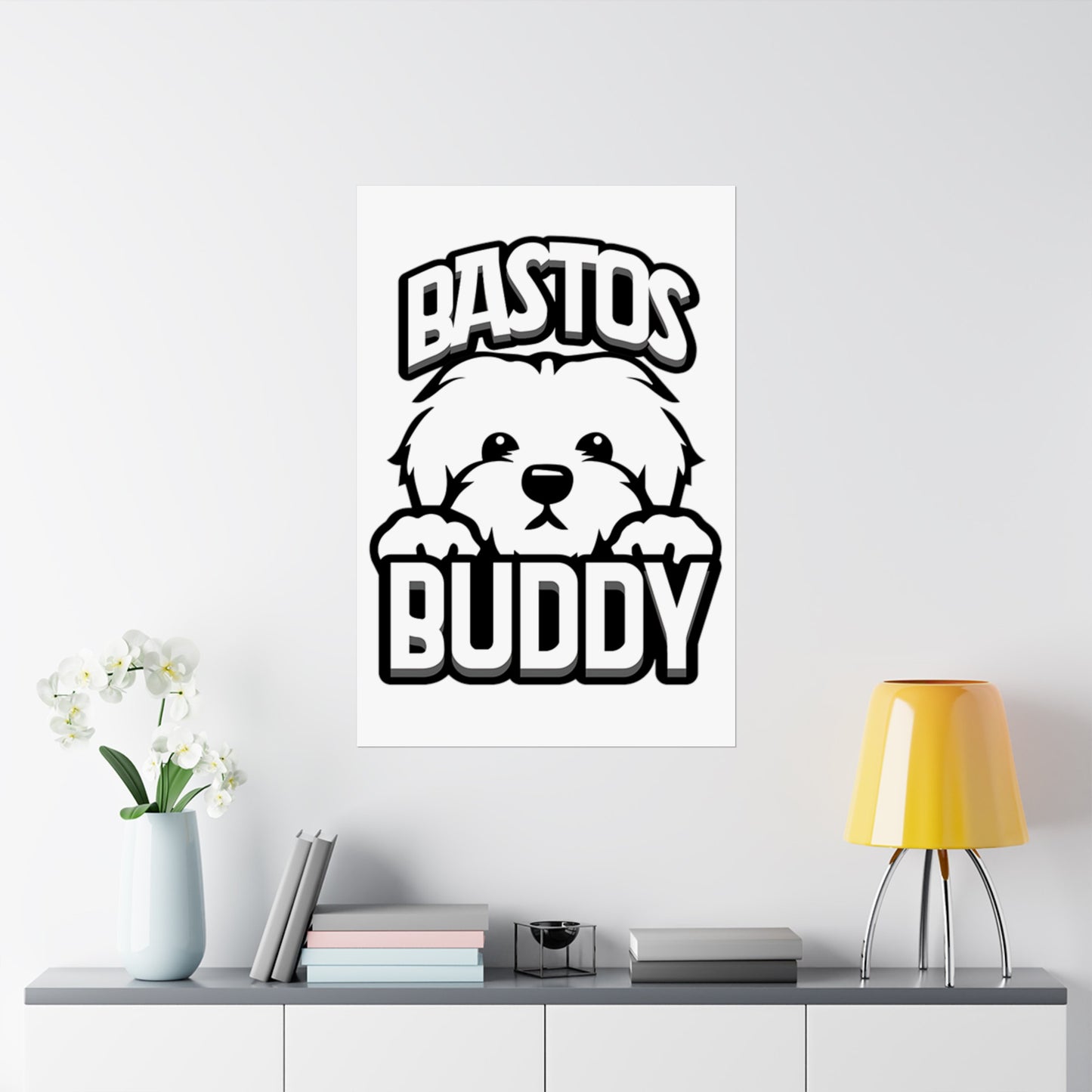 Bastos Buddy Signature Logo Matte Vertical Poster