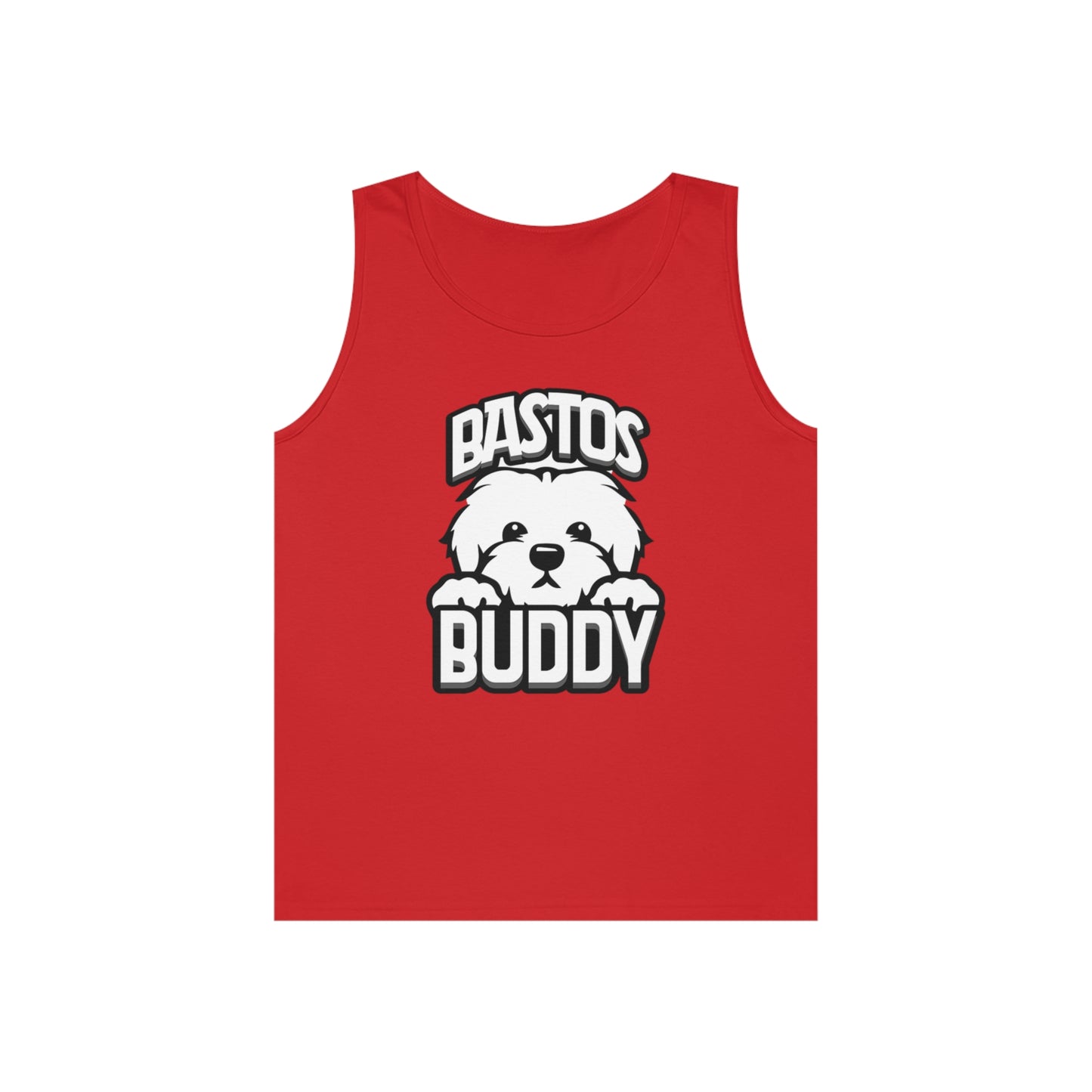 Bastos Buddy Signature Logo - Unisex Heavy Cotton Tank Top