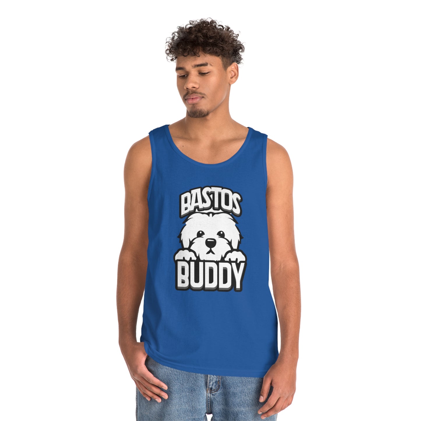 Bastos Buddy Signature Logo - Unisex Heavy Cotton Tank Top