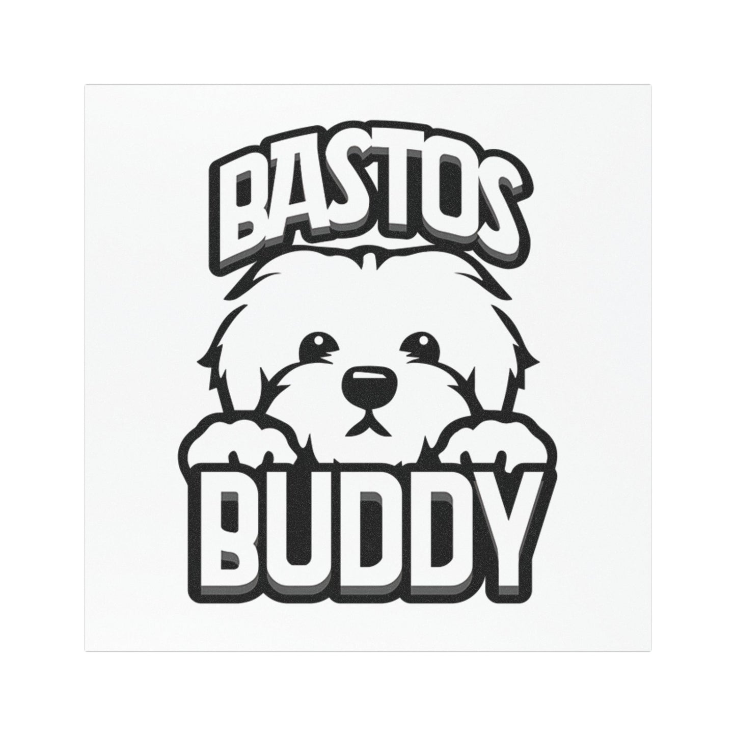 Bastos Buddy Signature Logo Car Magnet