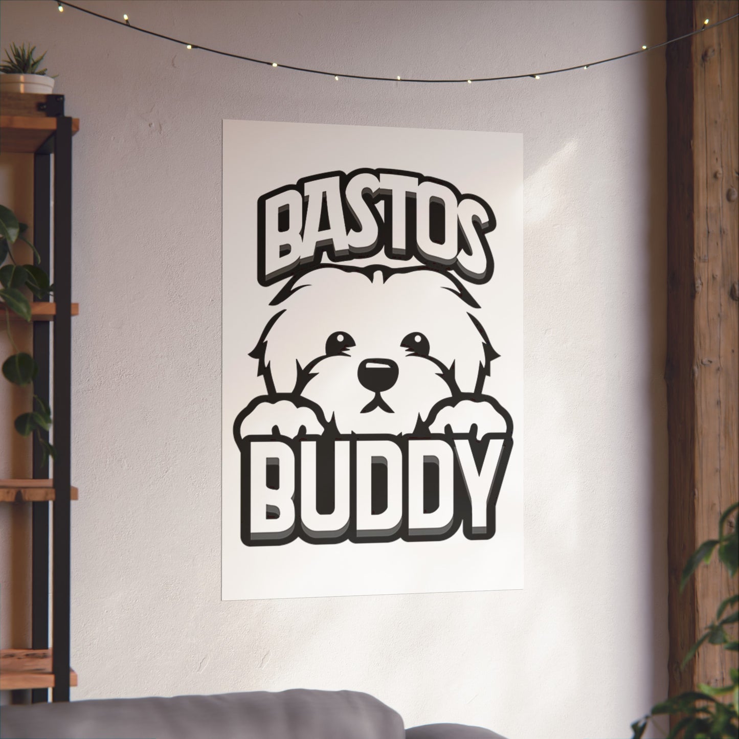 Bastos Buddy Signature Logo Matte Vertical Poster