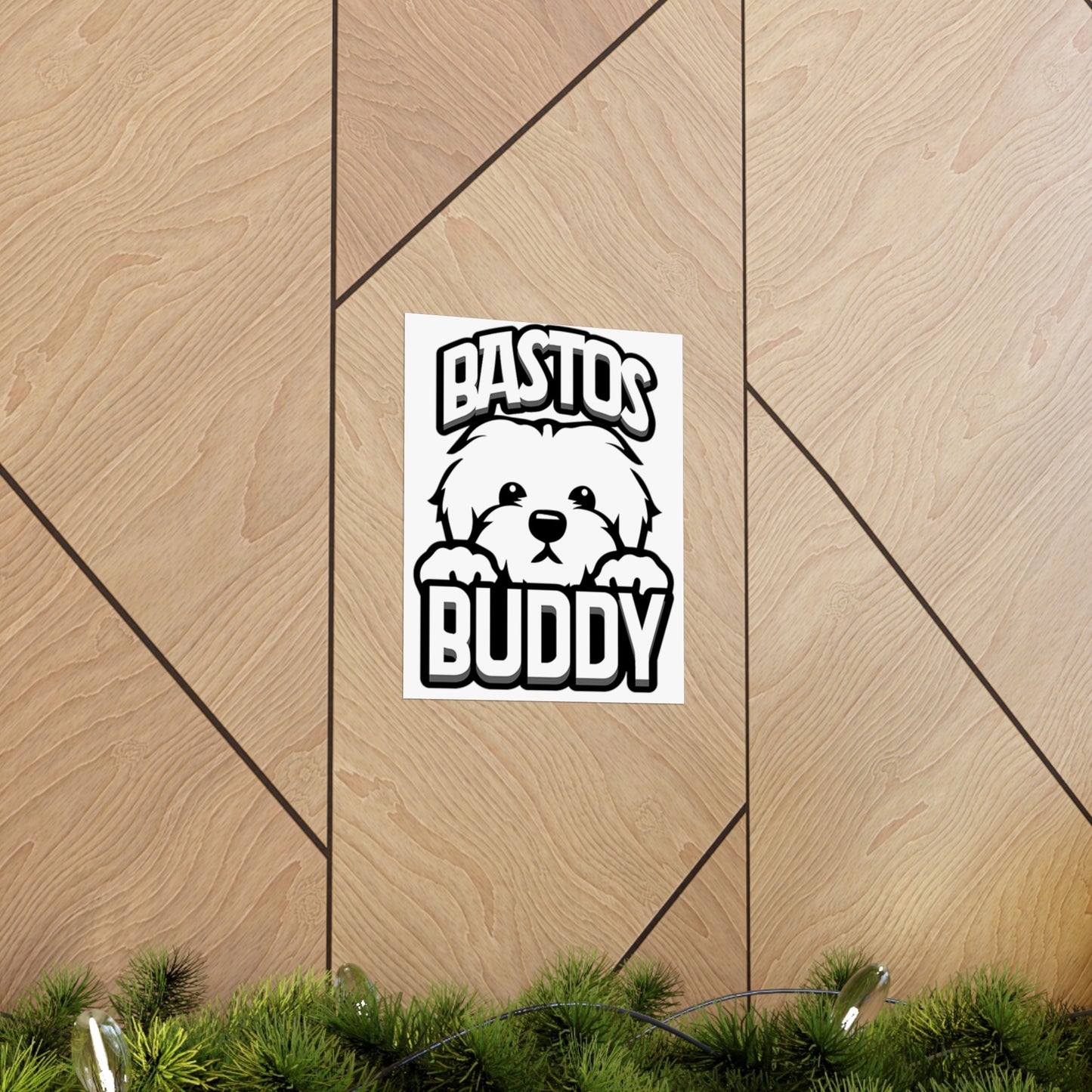 Bastos Buddy Signature Logo Matte Vertical Poster